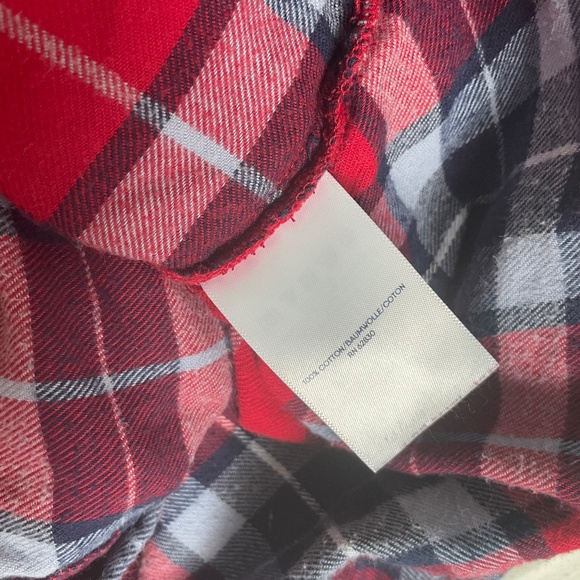 Lands End Soft Flannel 100% Cotton Button-Down Shirt, XXL - Picture 3 of 4